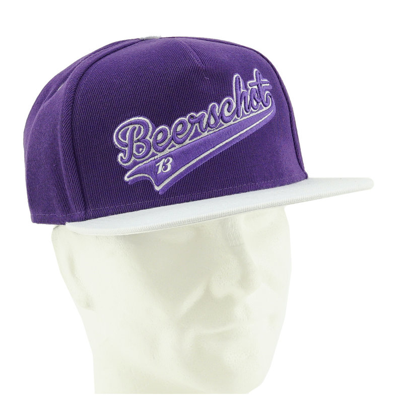 Beerschot Snapback paars volw - rubber patch