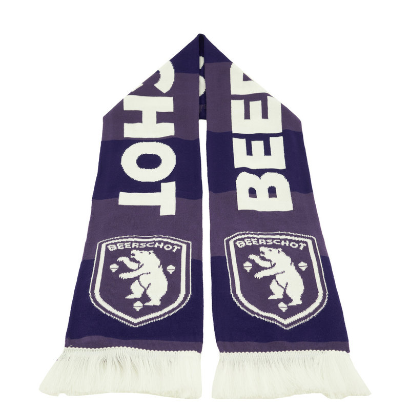 Beerschot Sjaal blokken donker en licht paars