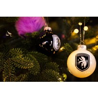 KERSTBALLEN SET  2x ZWART - 2x WIT