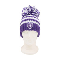 Beerschot Bonnet d'hiver avec gros pompon - Logo Beerschot