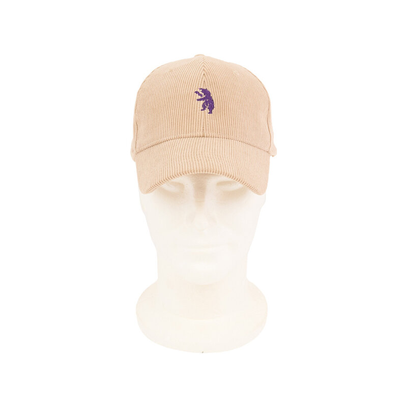 Beershot Purple bear ribbed cap