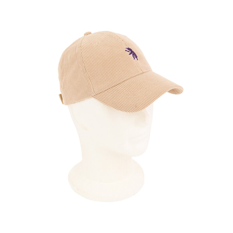 Beershot Purple bear ribbed cap