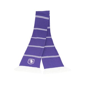 Purple Block Scarf - Thinly Striped