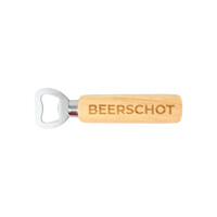 Beershot Beerschot Bottle Opener with Wooden Handle