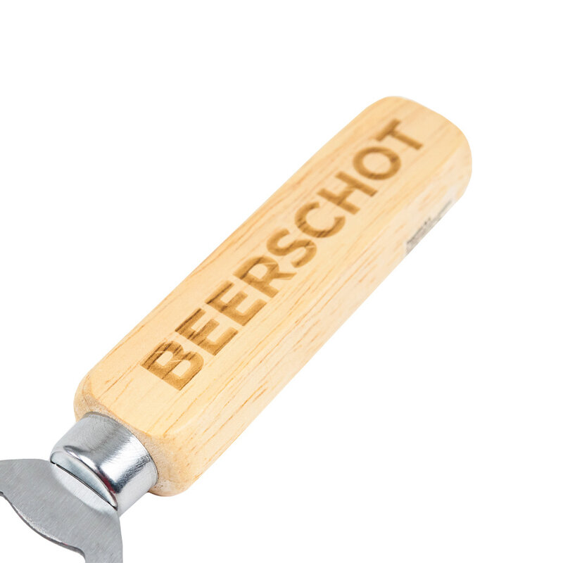 Beershot Beerschot Bottle Opener with Wooden Handle