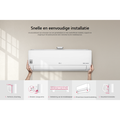 LG LG AP09RT STD+ Air Purifying R32 2,5 kW Airco en Montage