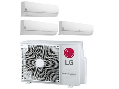 LG LG Multisplit 7,3 kW met 1x wandmodel 3,5 kW en 2x 2,5 kW Airco en Montage