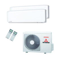 Mitsubishi Heavy SCM40 met 2x SRK25 ZS-WF Airco en Montage