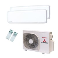 Mitsubishi Heavy SCM40 met 2x SRK20 ZS-WF - Multi Split Airco