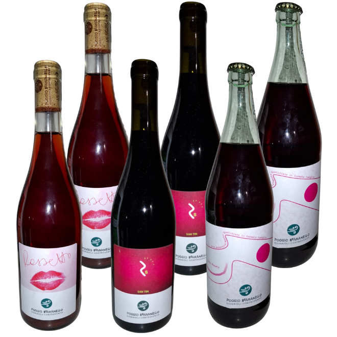 BlaNatural wine Poggio Bbaranello Red/Rose Mix Package
