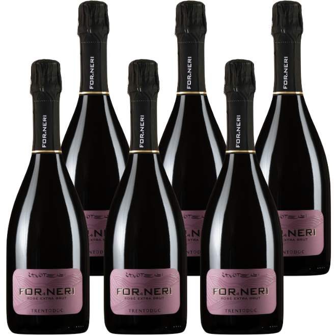 Zanotelli Spumante Rosé 'For4Neri' Trento DOC