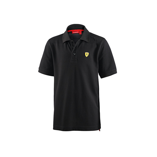 Kids Scuderia Ferrari FW Classic Polo Zwart