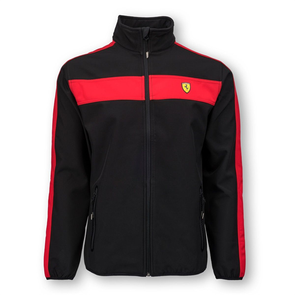 'Adult' Ferrari Softshell Jacket Black