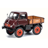 Scalemodel 1:18 Mercedes-Benz Unimog 401 with Westfalia-cabin Brown Schuco