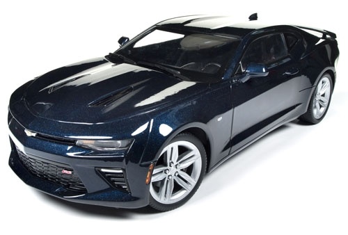 Schaalmodel 1:18 Chevrolet Camaro SS Fifty Anniversary Camaro Blauw Auto World