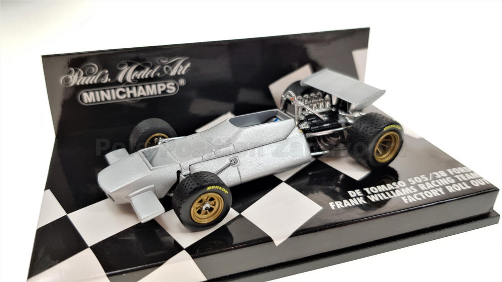 Schaalmodel 1:43 De Tomaso 505/38 Ford Frank Williams Racing Team Minichamps