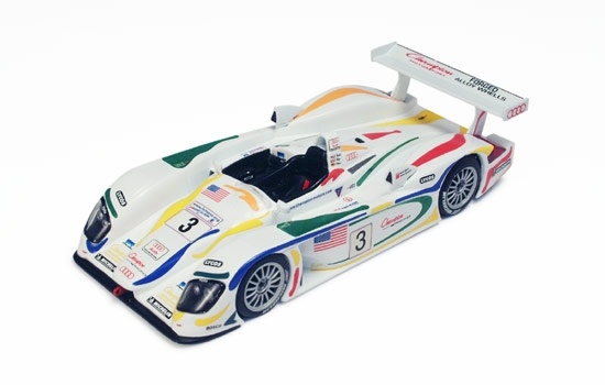 Schaalmodel 1:43 Audi R8 #3 Team Champion Le Mans 2001 IXO