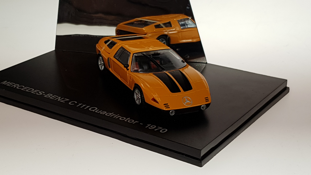 Schaalmodel 1:43 Mercedes-Benz C111 Quadrirotor Oranje Norev