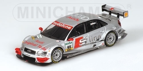 Schaalmodel 1:43 Audi A4 DTM 2004 #44 E. Pirro Minichamps