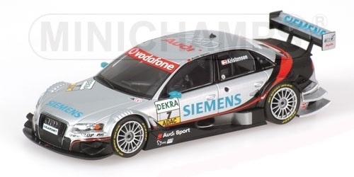 Schaalmodel 1:43 Audi A4 DTM 2007 #7 T. Kristensen Minichamps