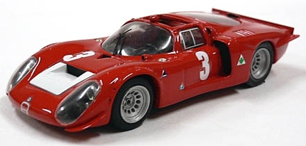Schaalmodel 1:43 Alfa Romeo 33/2 #3 Mugello 1968 RS Models