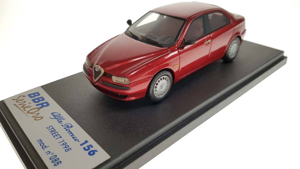Schaalmodel 1:43 Alfa Romeo 156 Red Proteo Metallic BBR Models