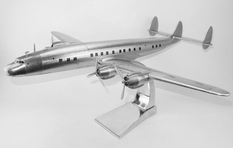Lockheed L-1049 Super Constellation aluminium met standaard Authentic Models