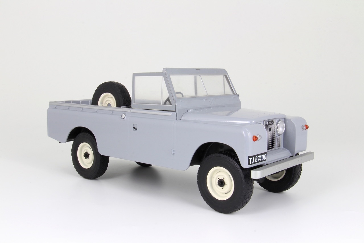 Schaalmodel 1:18 Land Rover Series II Pickup grijs ModelCar Group