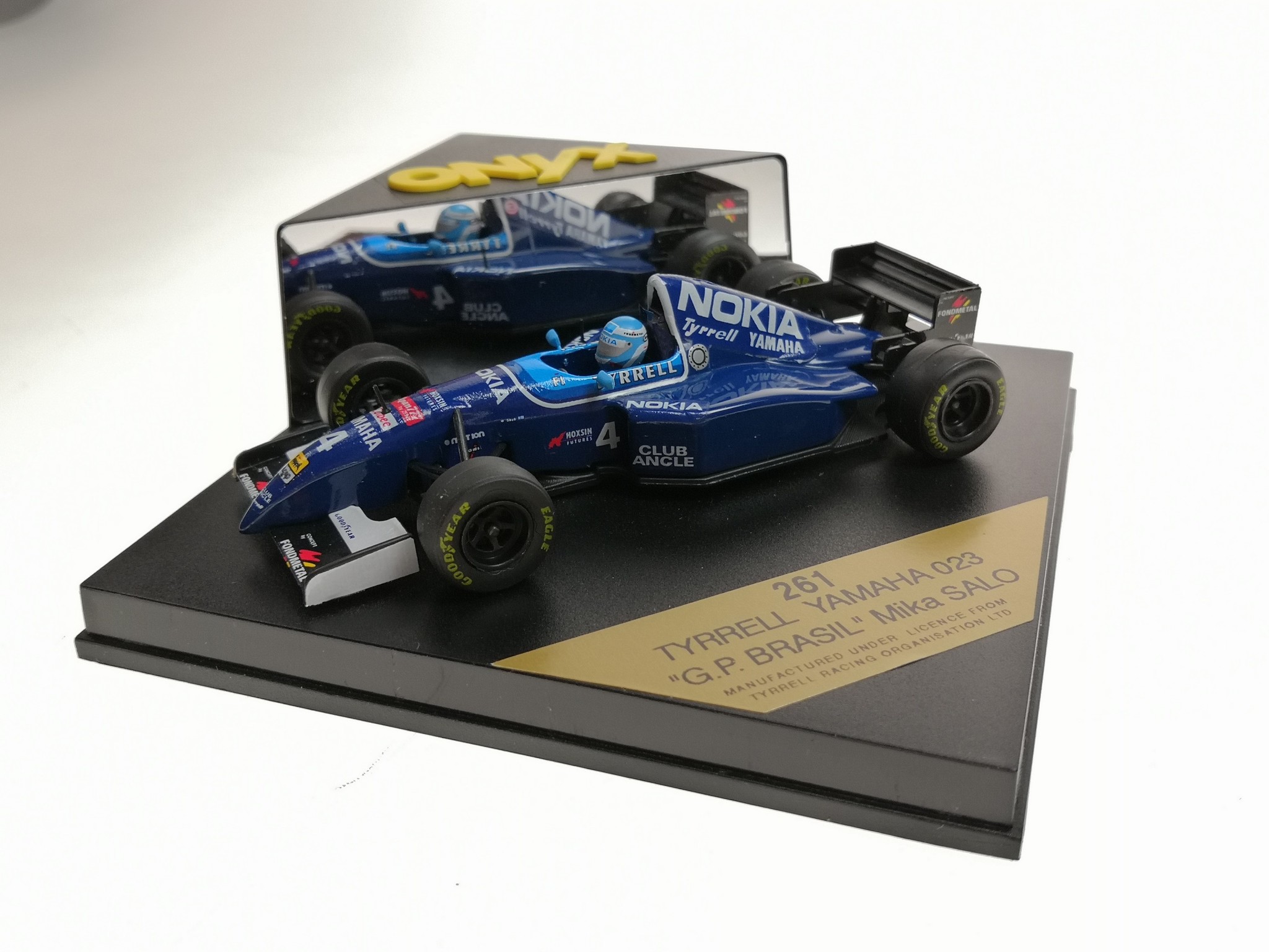 Schaalmodel 1:43 Tyrrell Yamaha 023 #4 Mika Salo Onyx