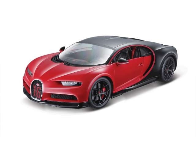 Schaalmodel 1:18 Bugatti Chiron Sport Rood/Zwart Bburago