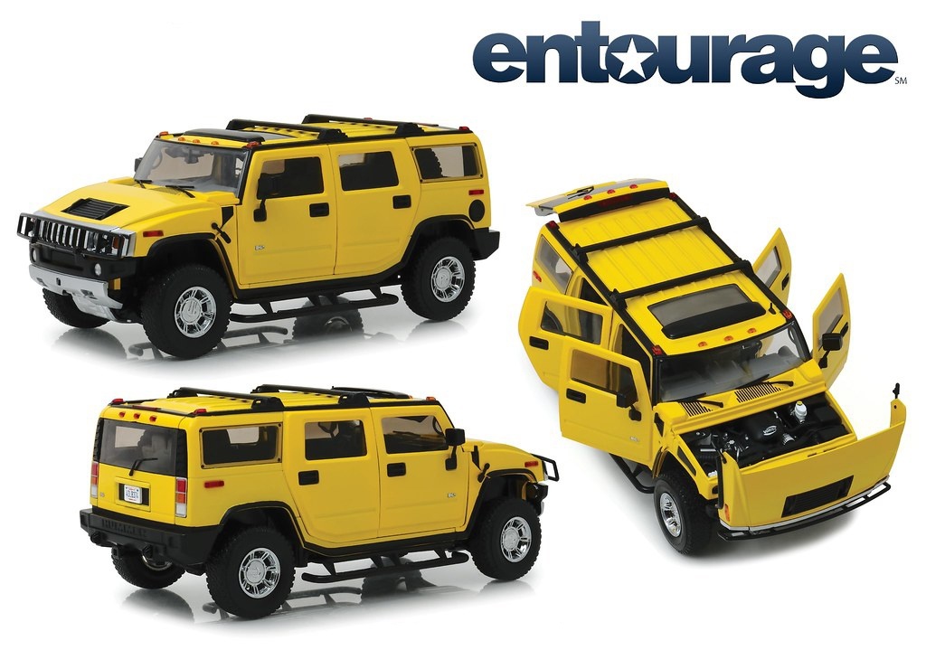 Schaalmodel 1:18 Hummer H2 2003 "Entourage" GreenLight