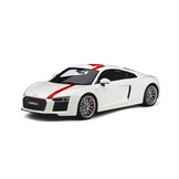 Schaalmodel 1:18 Audi R8 RWS white & red stripe GT Spirit