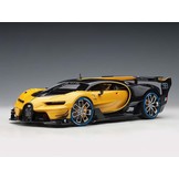 Schaalmodel 1:18 Bugatti Vision Gran Turismo 2015 Giallo Midas / Black Carbon Autoart