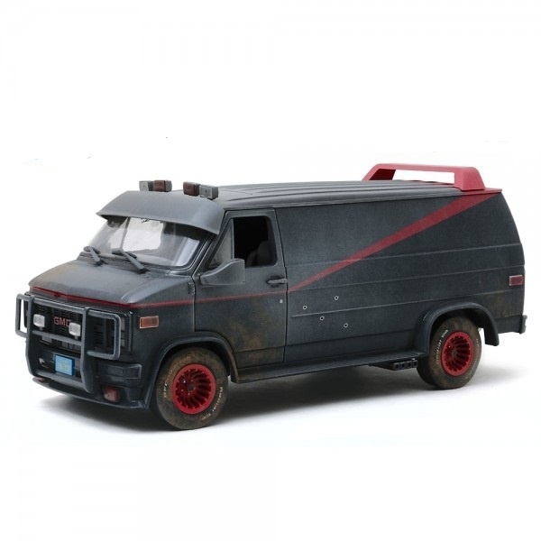 Schaalmodel 1:18 GMC Vandura 'weathered version with bullet holes' The A-Team GreenLight