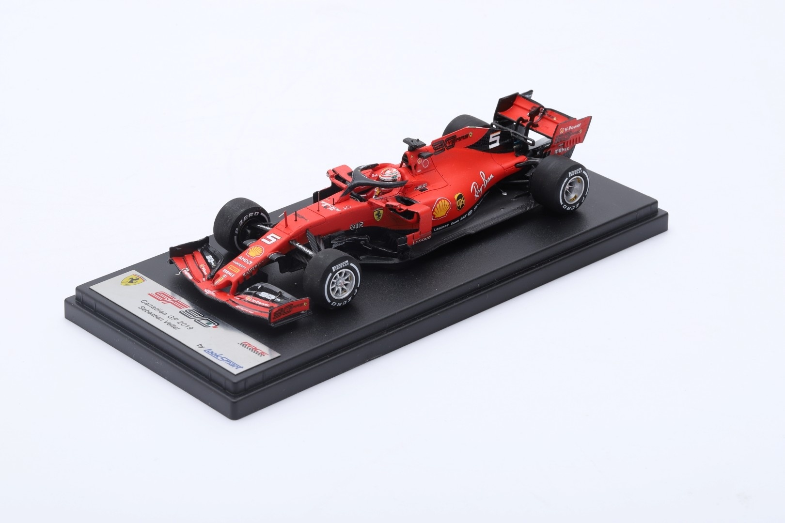 Schaalmodel 1:43 Ferrari SF90 #5 Sebastian Vettel 'GP Canada 2019' Looksmart