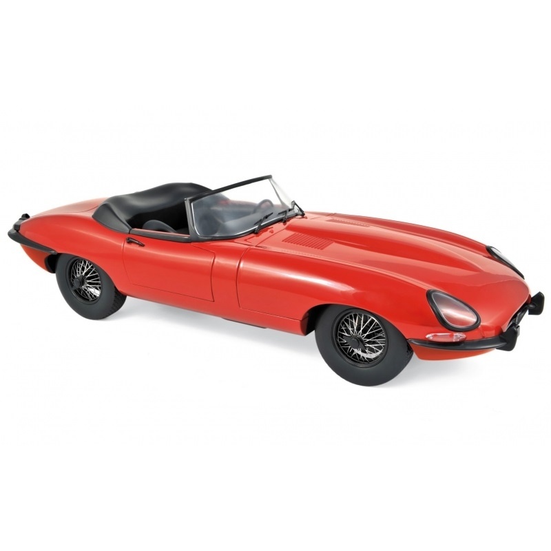 Schaalmodel 1:12 Jaguar E-Type Cabriolet 1962 Rood Norev