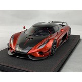 Schaalmodel 1:18 Koenigsegg Regera Ghost Package Candy Apple Red & Carbon FrontiArt