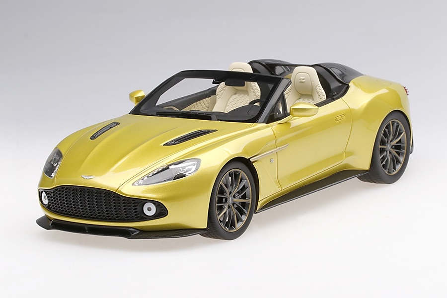 Schaalmodel 1:18 Aston Martin Vanquish Zagato Speedster Cosmopolitan Yellow TopSpeed Models