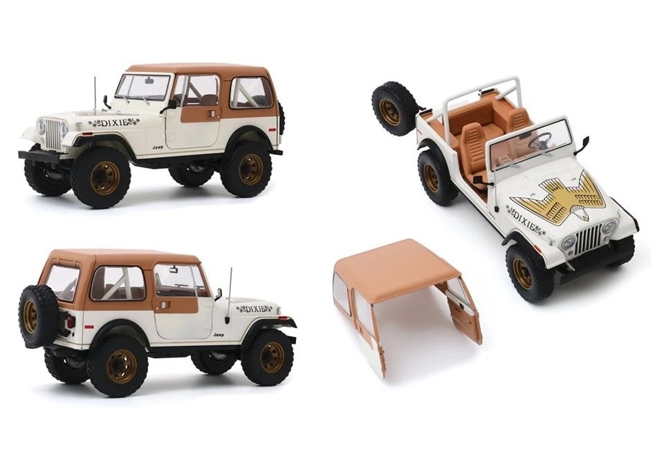 Schaalmodle 1:18 Jeep CJ-7 "Dixie" Dukes Of Hazzard GreenLight