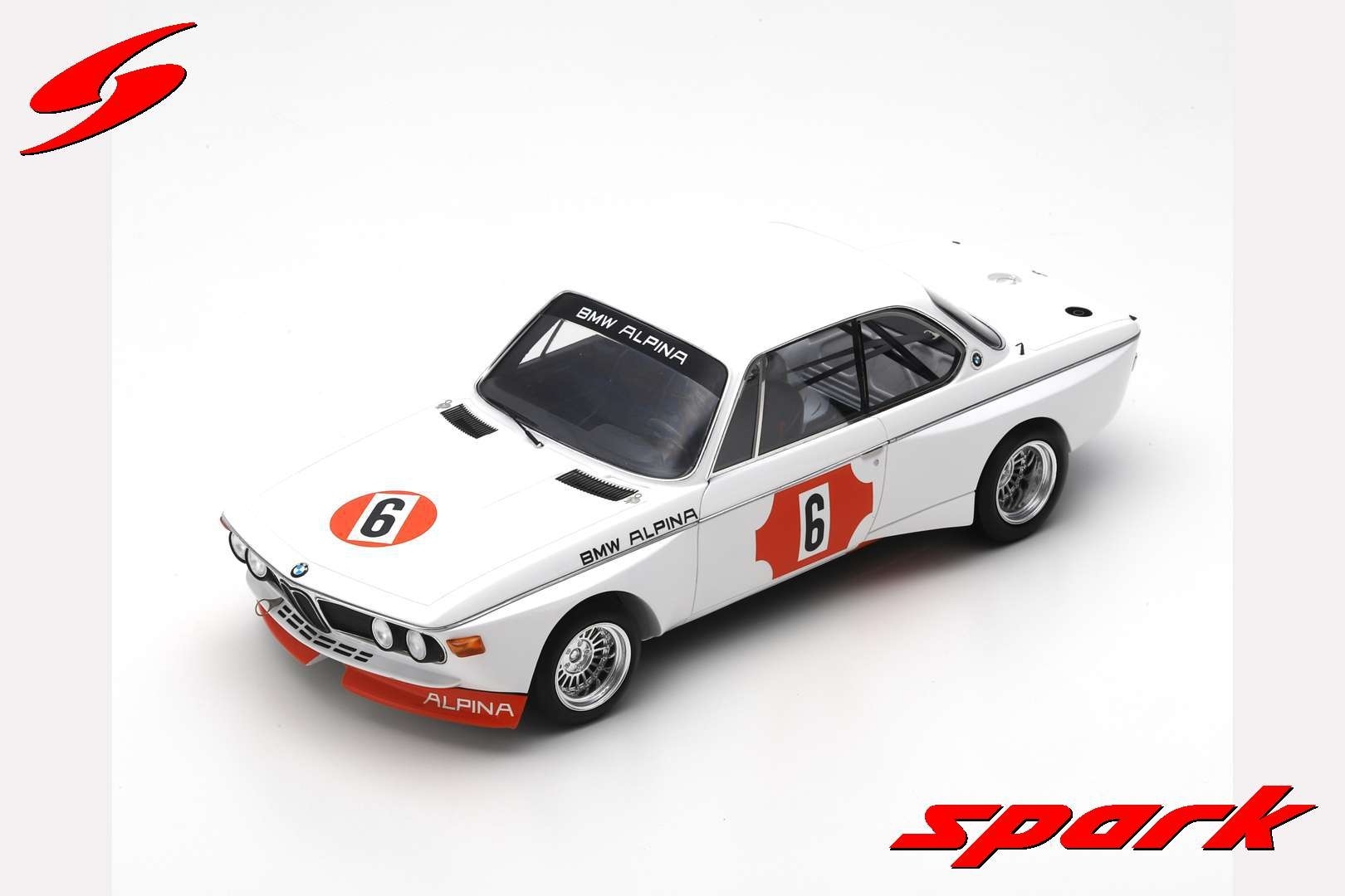 Schaalmodel 1:18 BMW 3.0 Csl #6 Winner 4h Monza 1973 Spark
