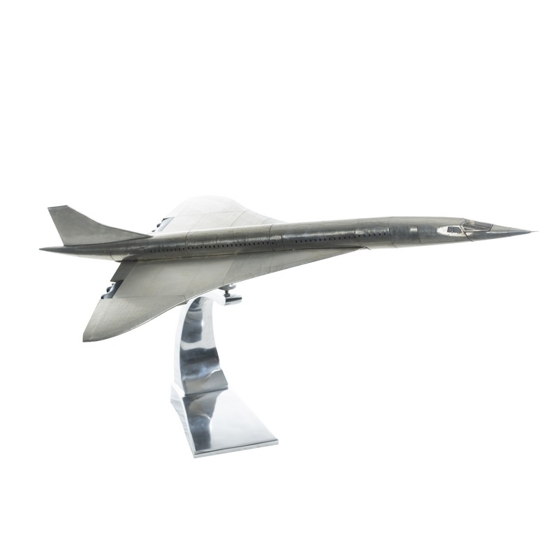 Authentic Models Concorde aluminium met standaard