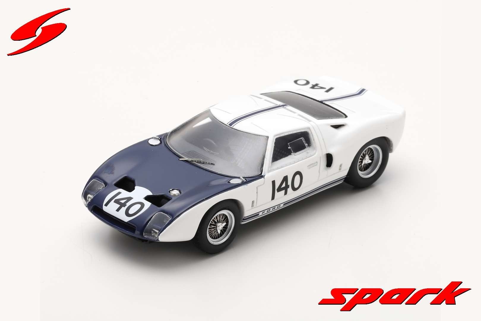 Schaalmodel 1:43 Ford GT #140 1000km of Nürburgring 1964 Spark