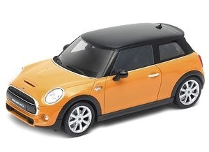 Schaalmodel 1:18 2015 New Mini Hatch Orange Welly