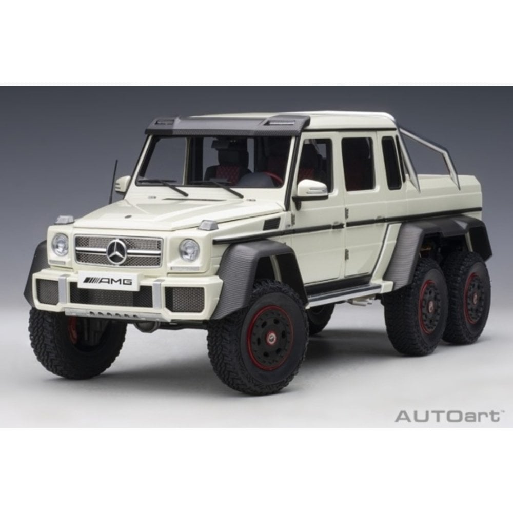 1:18 Mercedes-Benz G63 AMG 6x6 Designo Diamond White - Pole Position