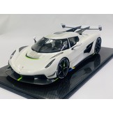 Schaalmodel 1:8 Koenigsegg Jesko 'Pearl White' Autosalon Genève 2019 FrontiArt