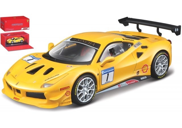 Schaalmodel 1:43 Ferrari 488 Challenge #1 Bburago