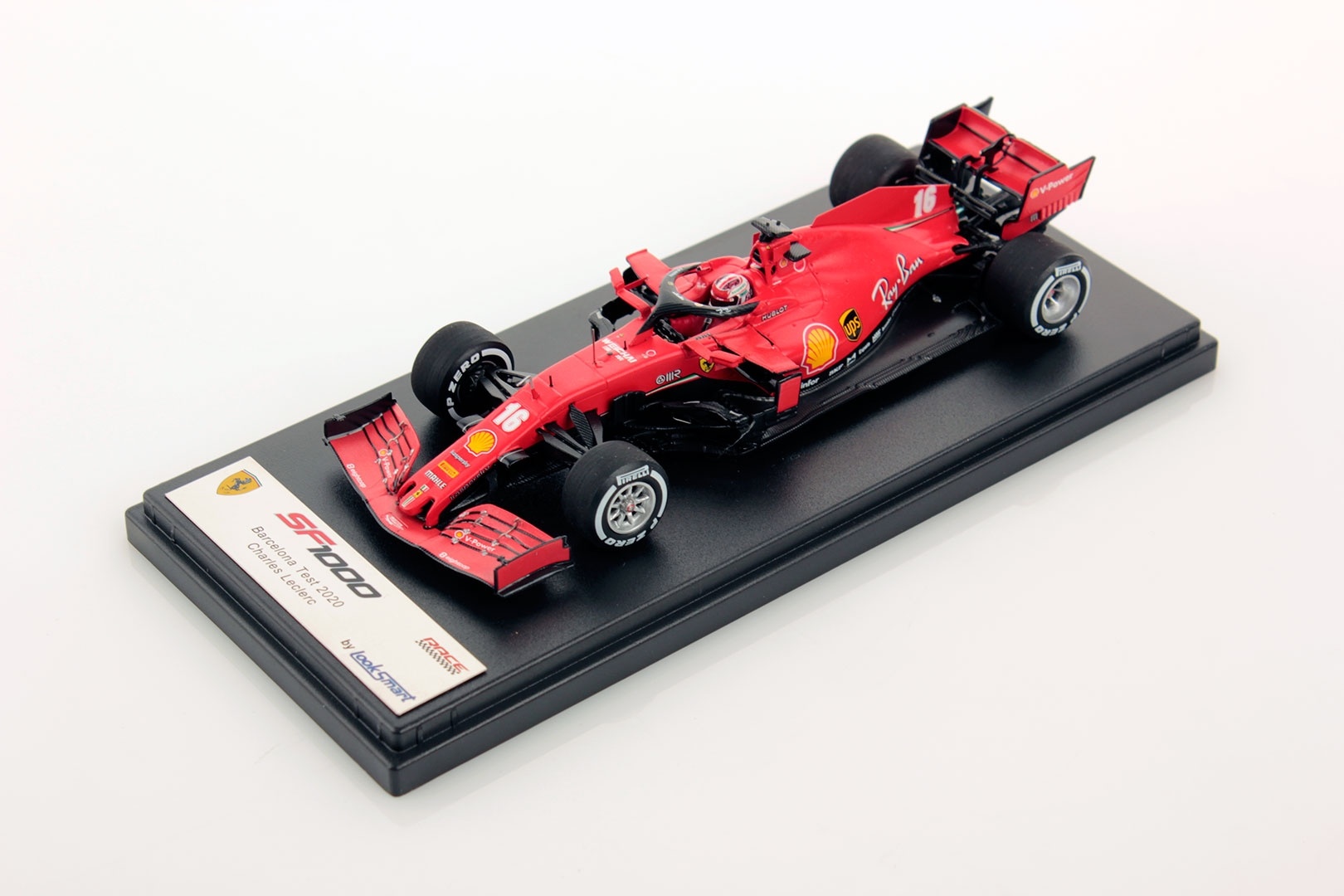Schaalmodel 1:43 Ferrari SF1000 #16 Charles Leclerc Barcelona Test 2020 Looksmart