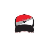 Ducati Badge Patch Tricolor Front Baseball Cap Schwarz