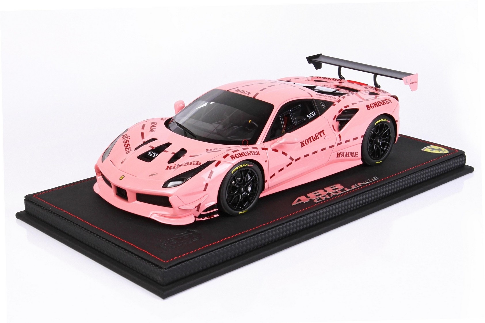 Scale Model 1:18 Ferrari 488 Challenge Rolex 24H Daytona 2018 'Pink Pig' BBR