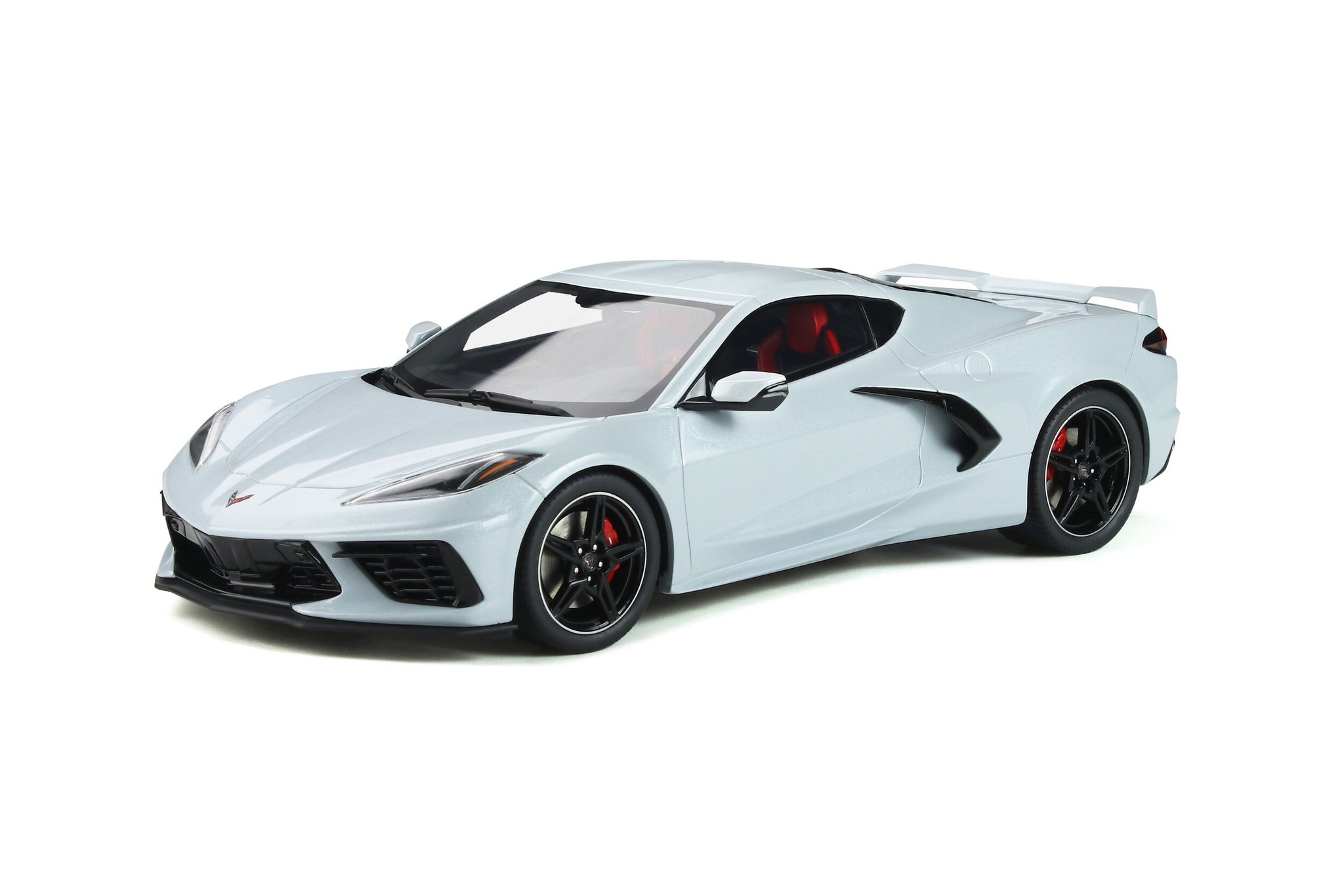 Schaalmodel 1:18 Chevrolet Corvette C8 2020 Ceramic Gray GT Spirit